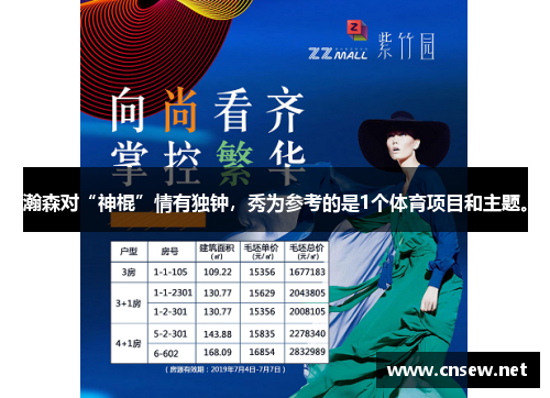 瀚森对“神棍”情有独钟，秀为参考的是1个体育项目和主题。